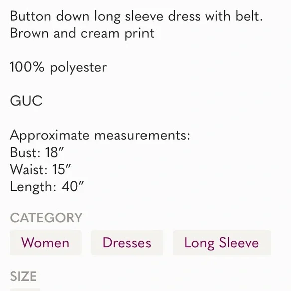 LAUREN by Ralph Lauren • Adorable Geometric Print Button Down Shirt Dress w Belt - Picture 9 of 11